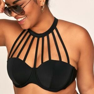 Adore Me Elegant Black Swimwear Top